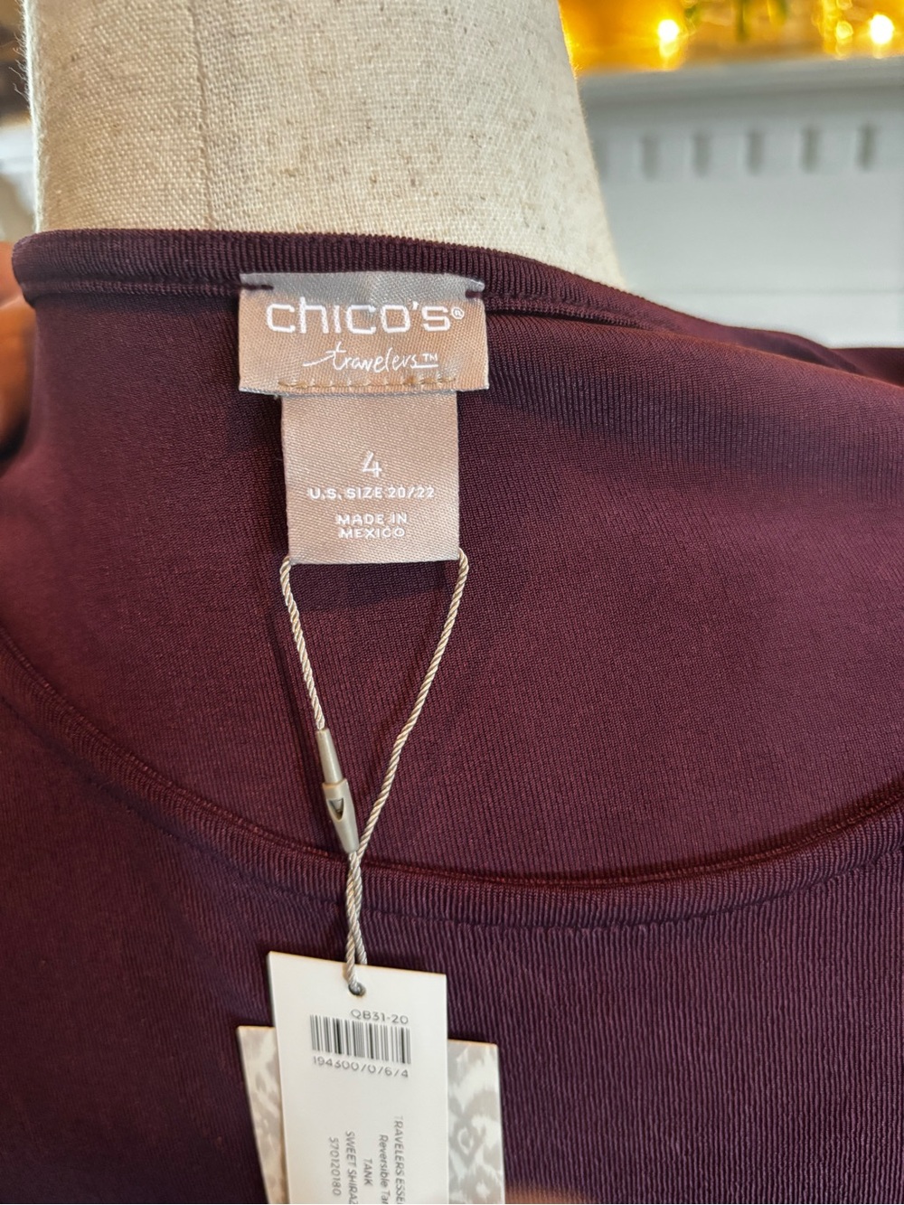 *NEW* Chico’s Travelers Essentials Reversible Tank - Size 20/22 - Picture 5 of 7